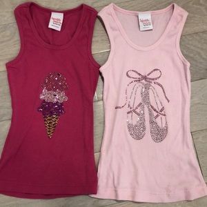 Sparkle Sisters Girls Tank tops.  So cute! Small.